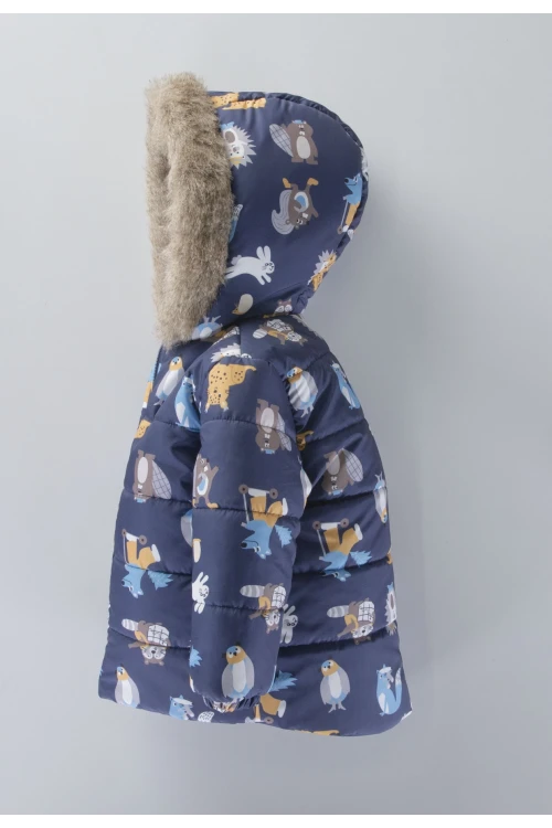 Desenli Erkek Çocuk Mont 51325