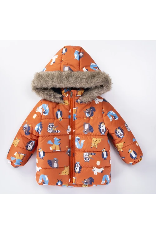Desenli Erkek Çocuk Mont 51325