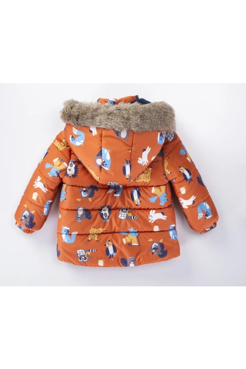 Desenli Erkek Çocuk Mont 51325