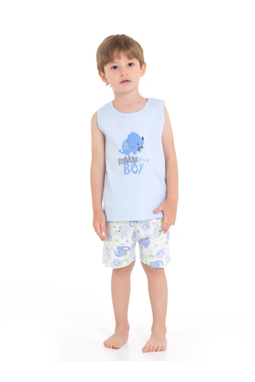 Dinazor Baskılı Şortlu Pijama Takım 54219