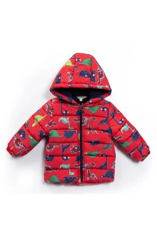 Dinazor Desenli Erkek Bebek Mont 22326