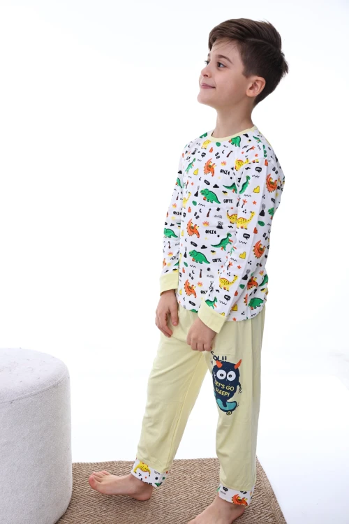 Dinazor Desenli Erkek Pijama Takımı 2211