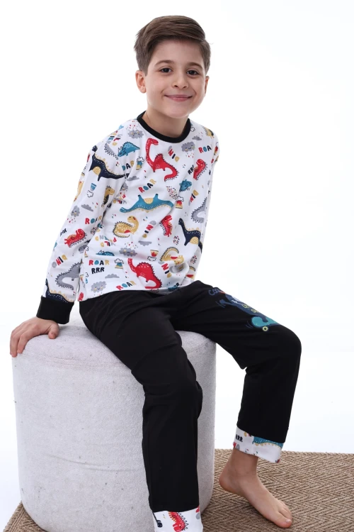 Dinazor Roar Desenli Erkek Pijama Takımı 2212