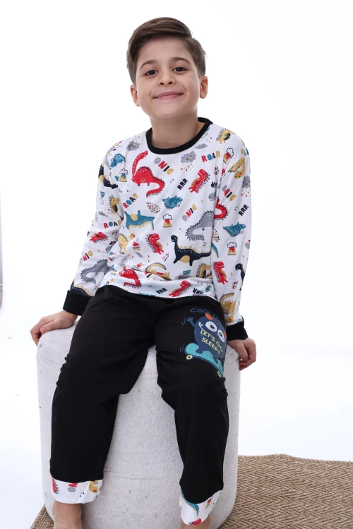 Dinazor Roar Desenli Erkek Pijama Takımı 2212