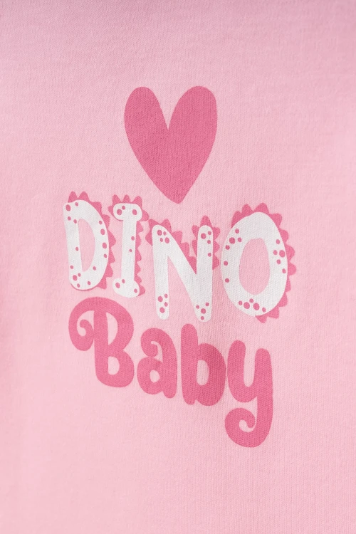 Dino Baby Baskılı Pamuklu Pijama Takımı 45166