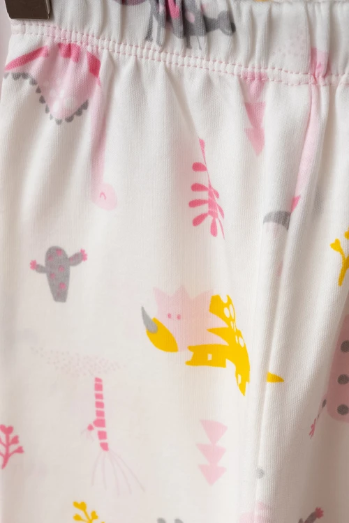 Dino Baby Baskılı Pamuklu Pijama Takımı 45166