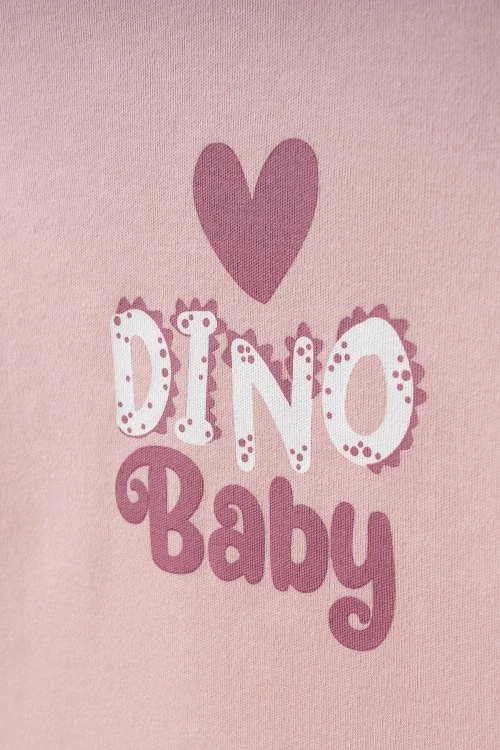 Dino Baby Baskılı Pamuklu Pijama Takımı 45166