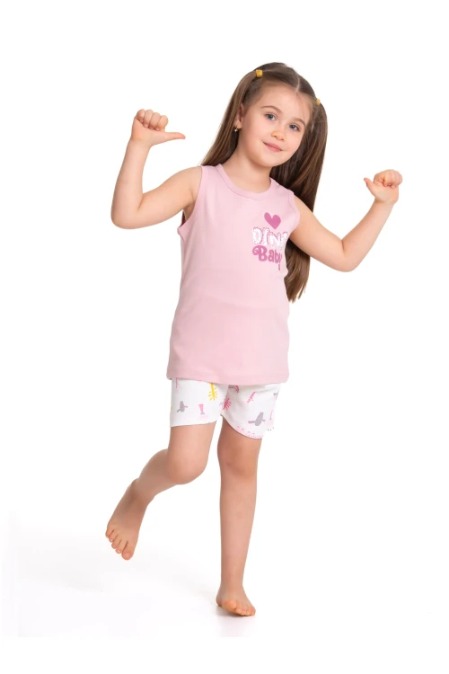Dino Baby Baskılı Şortlu Pijama Takım 54334