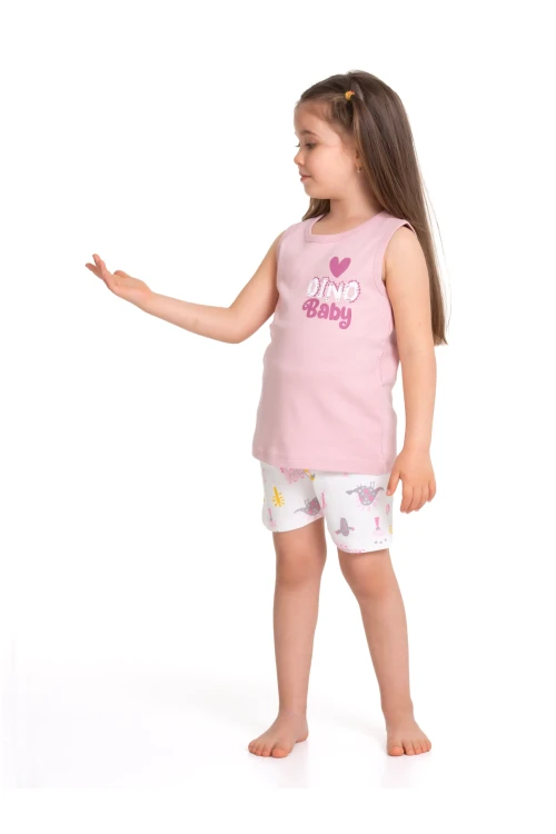 Dino Baby Baskılı Şortlu Pijama Takım 54334