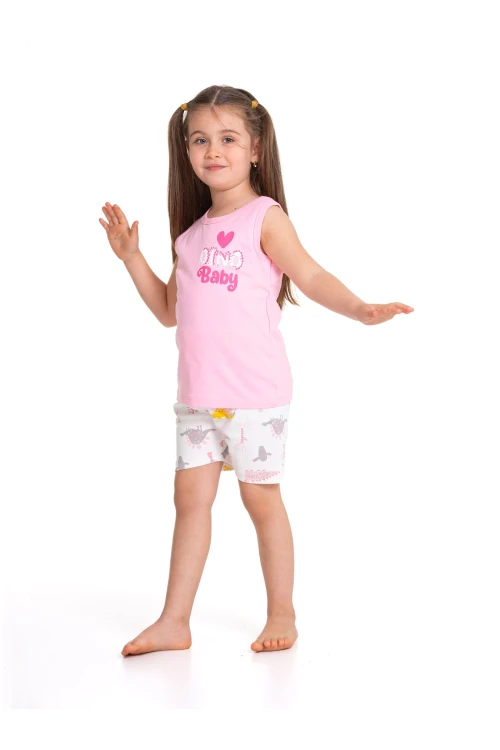 Dino Baby Baskılı Şortlu Pijama Takım 54334