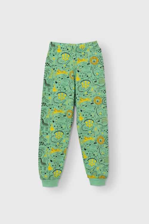 Dino Desenli Kısa Kol Pijama Takımı 22204