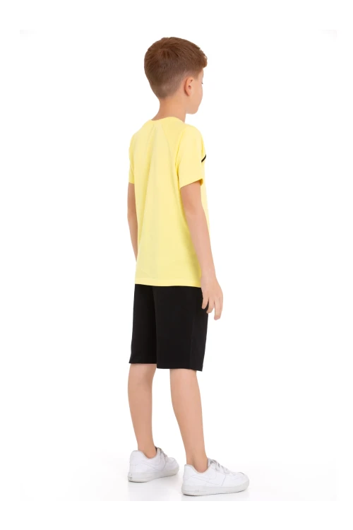 Dont Look Baskılı Erkek Şortlu Takım 73309