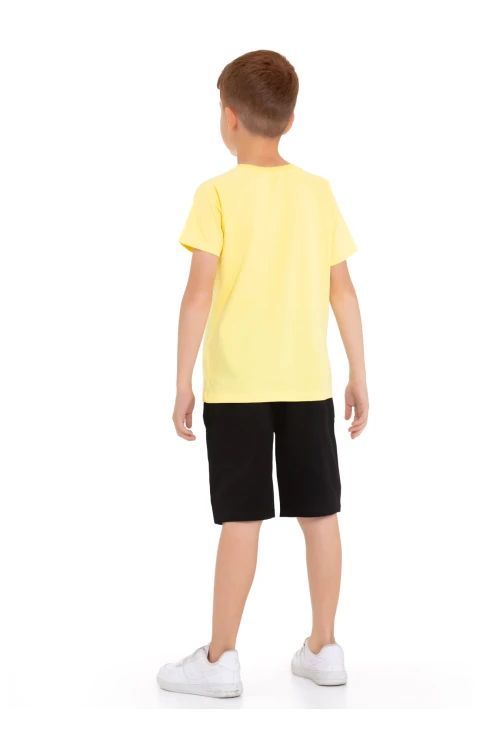 Dont Look Baskılı Erkek Şortlu Takım 73309