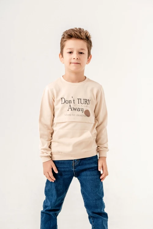 Dont Turn Away Baskılı Sweat 11910