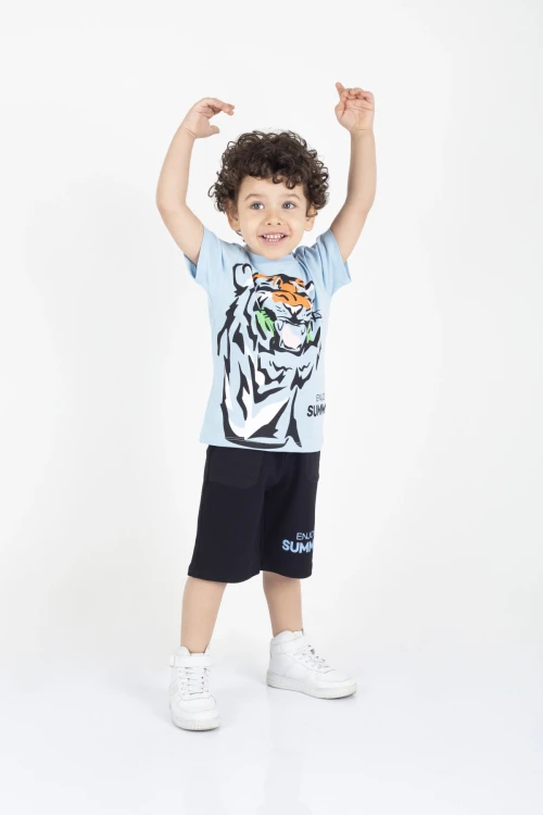 Enjoy Summer Baskılı Şortlu Takım 15220