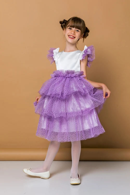 Eteği Katlı Abiye 2283