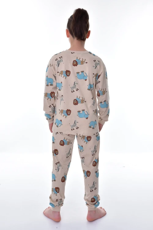 Fil Desenli Pijama Takımı 22219