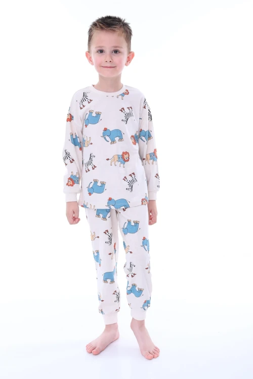 Fil Desenli Pijama Takımı 32219