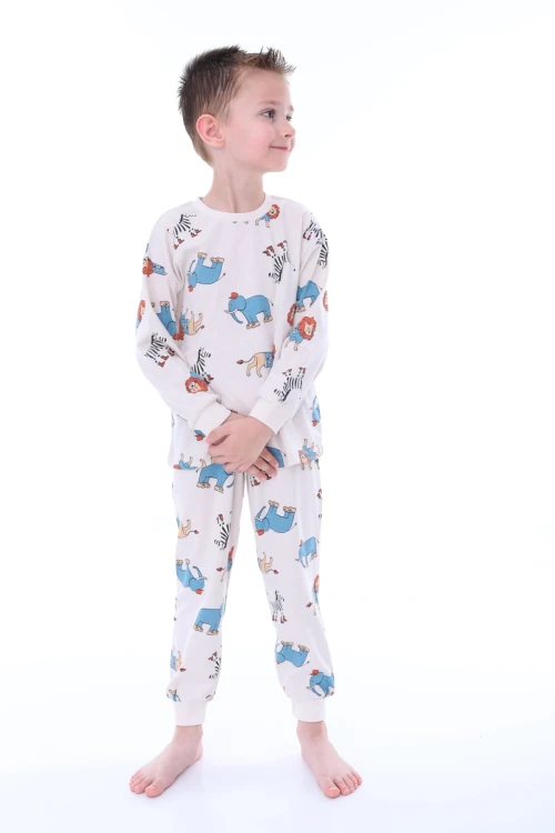 Fil Desenli Pijama Takımı 32219