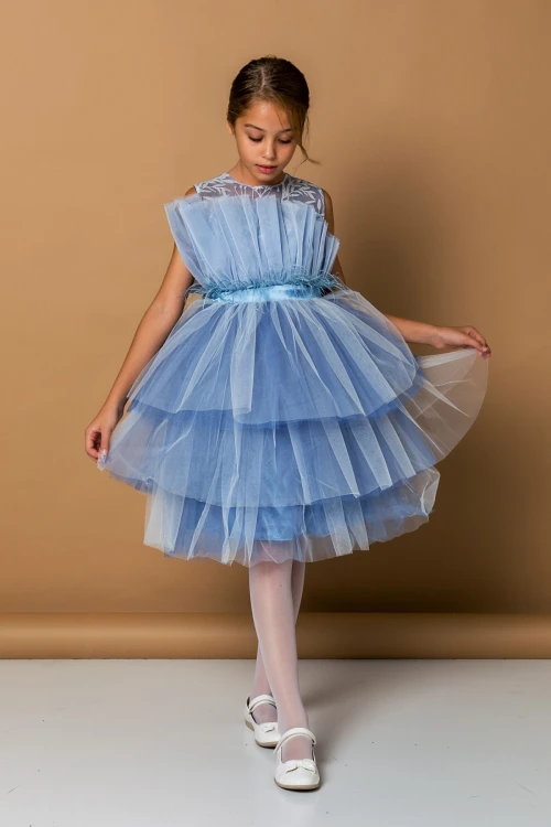 Fırfırlı Tüylü Abiye 2261