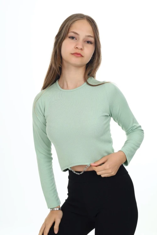 Fitilli Altı Taşlı Uzun Kol Body 9402