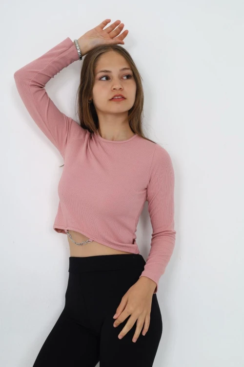 Fitilli Altı Taşlı Uzun Kol Body 9402