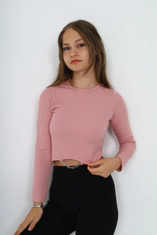 Fitilli Altı Taşlı Uzun Kol Body 9402