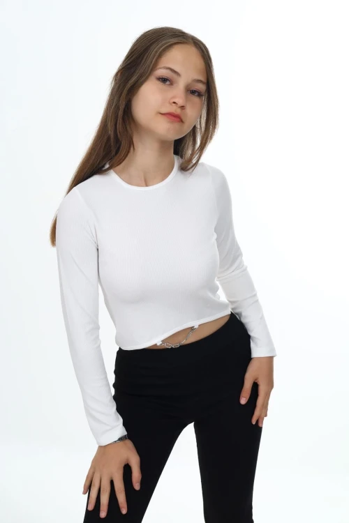 Fitilli Altı Taşlı Uzun Kol Body 9402