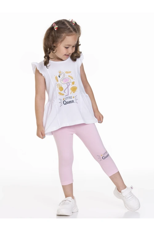 Flamingo Baskılı Taytlı Takım 63115