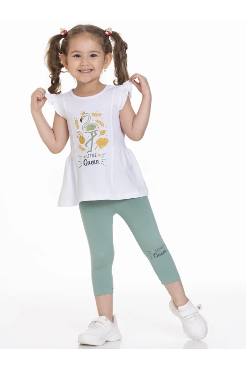 Flamingo Baskılı Taytlı Takım 63115