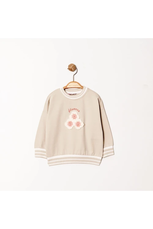 Flowers Baskılı Sweat 11930