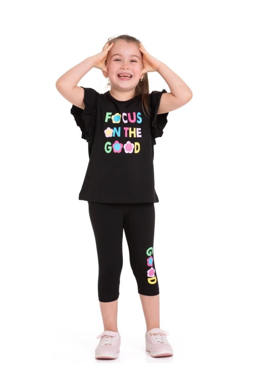 Focus Baskılı Taytlı Takım 73207