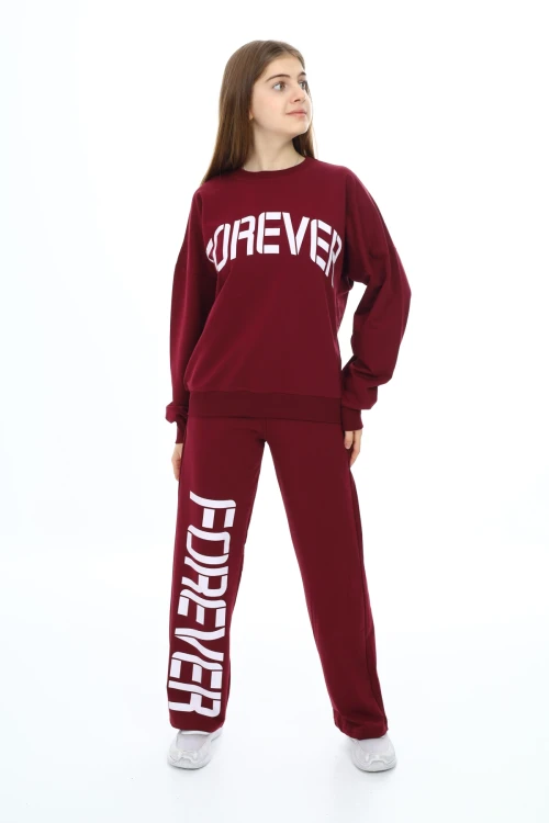 Forever Baskılı Kız Takım 7122