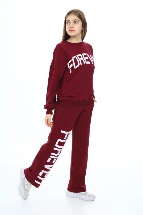 Forever Baskılı Kız Takım 7122
