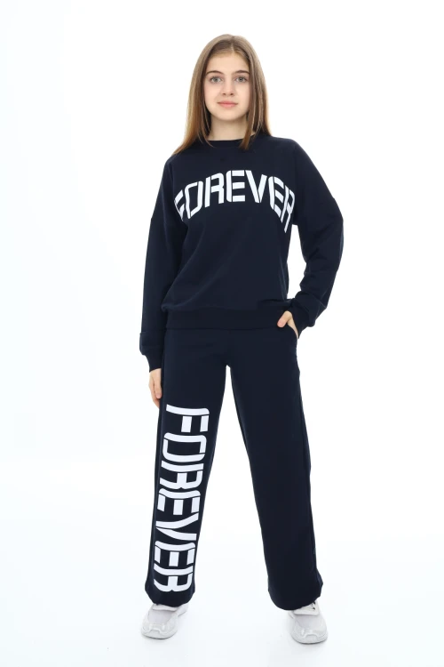 Forever Baskılı Kız Takım 7122