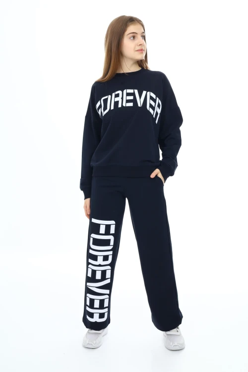 Forever Baskılı Kız Takım 7122