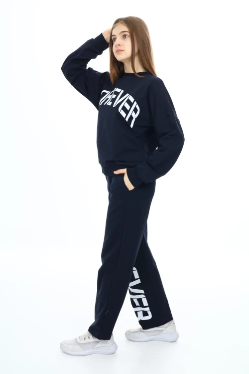 Forever Baskılı Kız Takım 7122