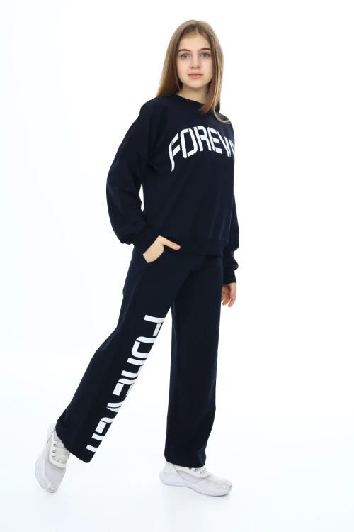 Forever Baskılı Kız Takım 7122