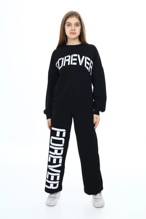 Forever Baskılı Kız Takım 7122