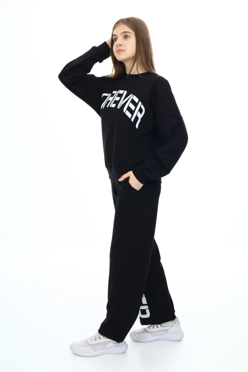 Forever Baskılı Kız Takım 7122