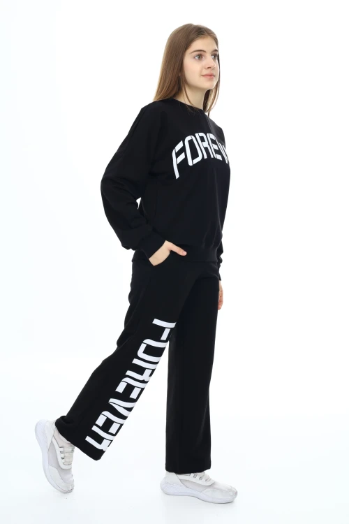 Forever Baskılı Kız Takım 7122