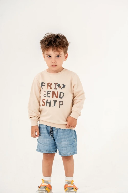 Friend Ship Baskılı Sweat 11900