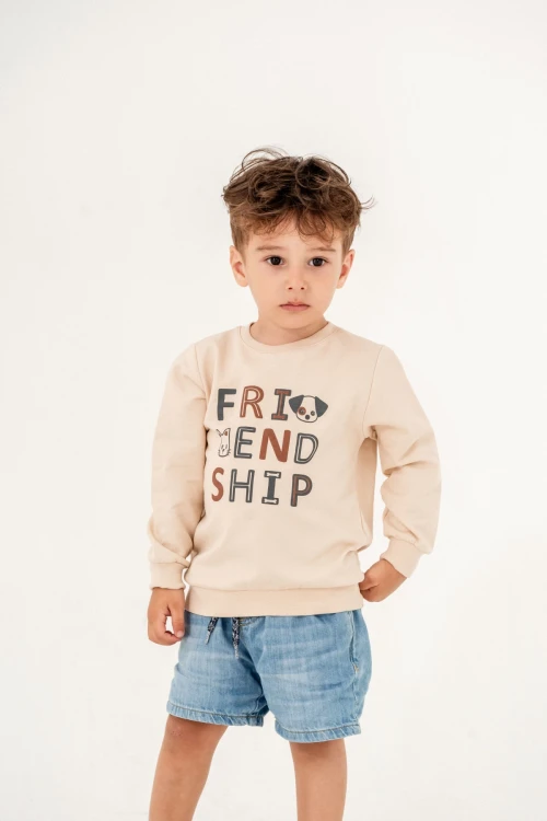 Friend Ship Baskılı Sweat 11900