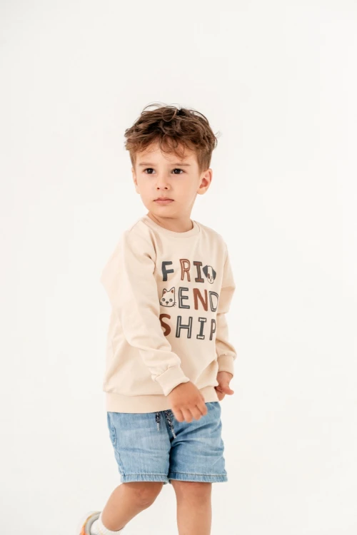 Friend Ship Baskılı Sweat 11900