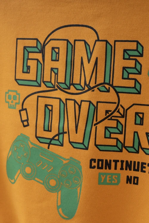 Game Over Baskılı 2li Sweat 54262