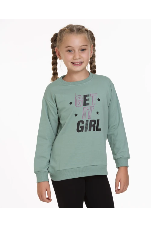 Get It Girl Baskılı Sweat 54753