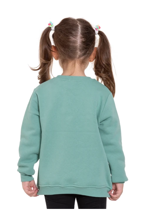 Gökkuşağı Baskılı Sweat 54360