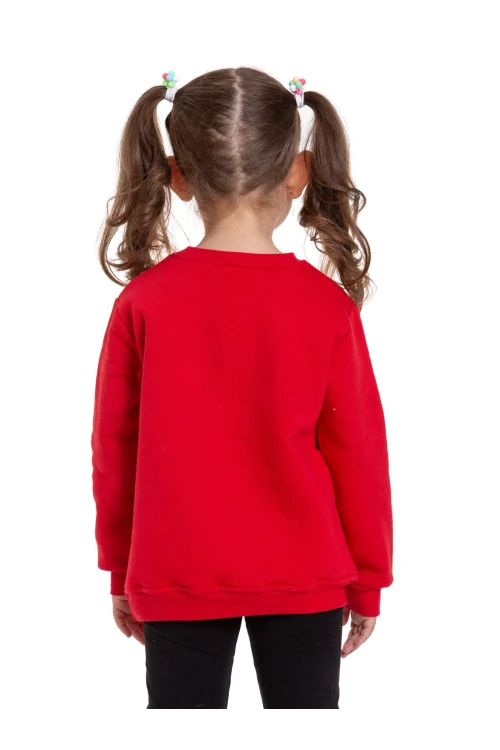 Gökkuşağı Baskılı Sweat 54360