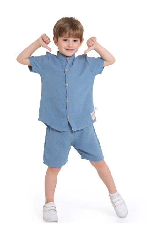 Hakim Yaka Gömlekli Takım 9130