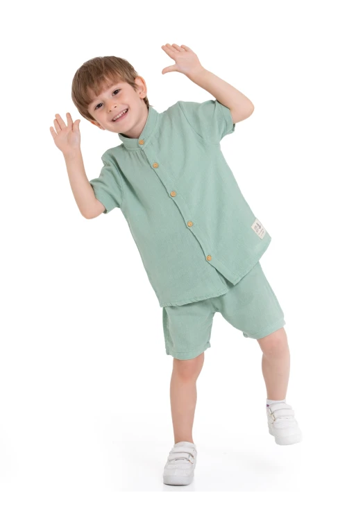 Hakim Yaka Gömlekli Takım 9130